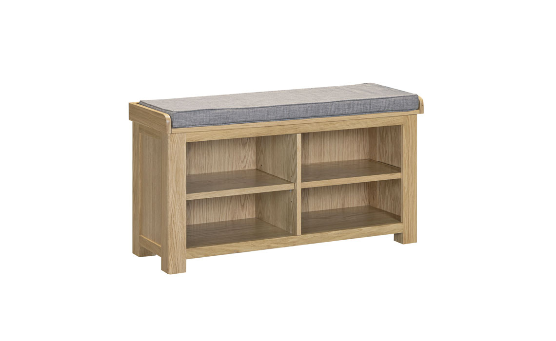 Delamere Oak Shoe Bench