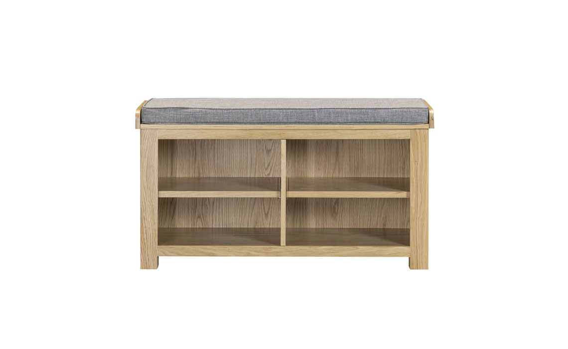 Delamere Oak Shoe Bench