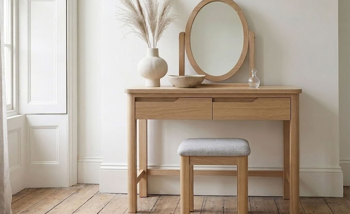 Healey Oak Dressing/Console Table