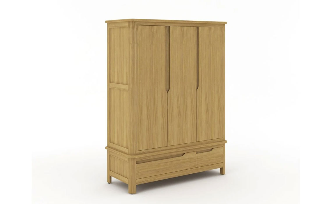 Healey Oak Triple Wardrobe