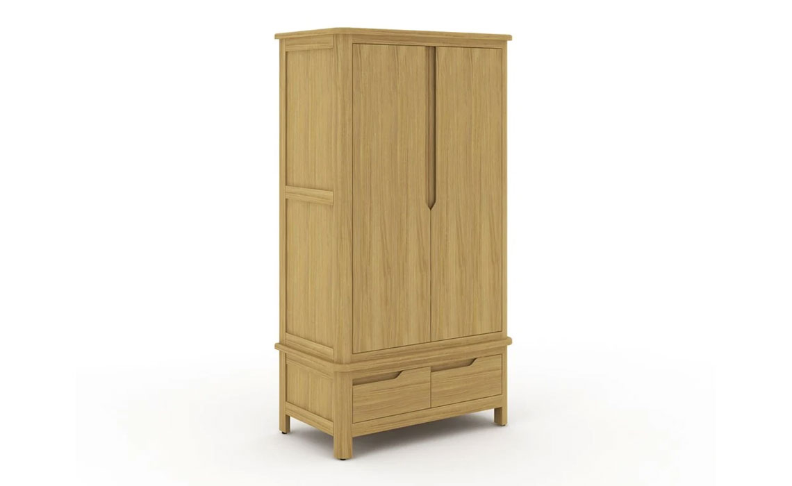Healey Oak Double Wardrobe