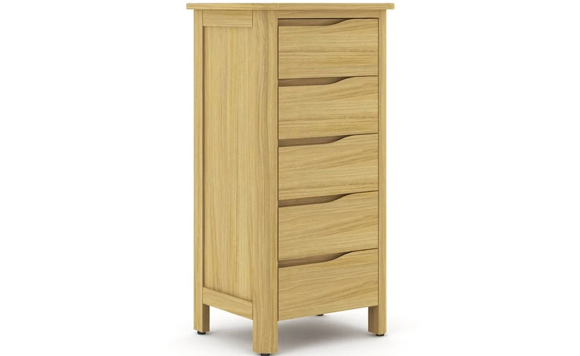 Healey Oak 5 Drawer Chest