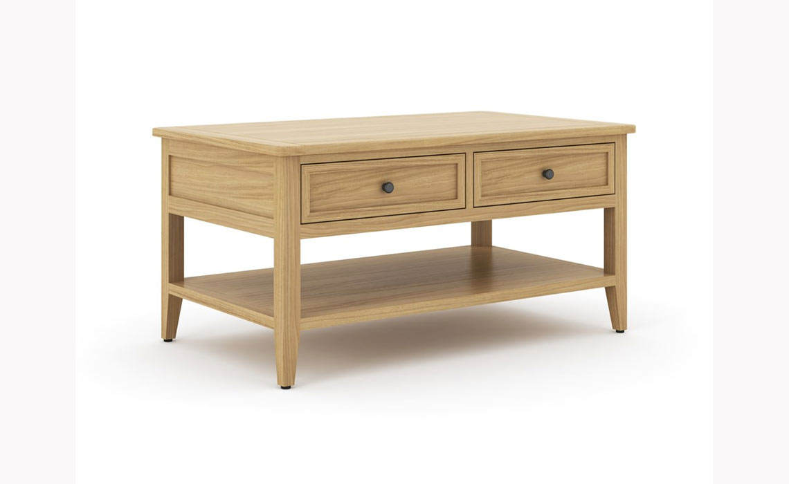Holken Oak Coffee Table with Drawers