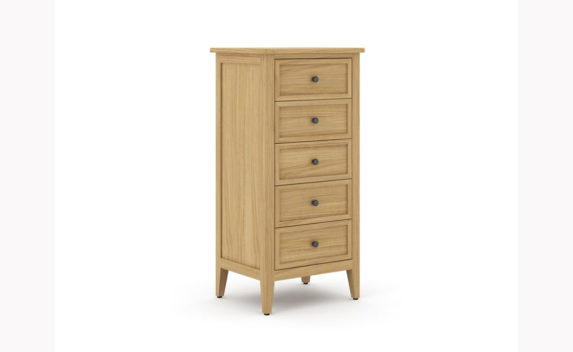 Hanson Oak 5 Drawer Chest