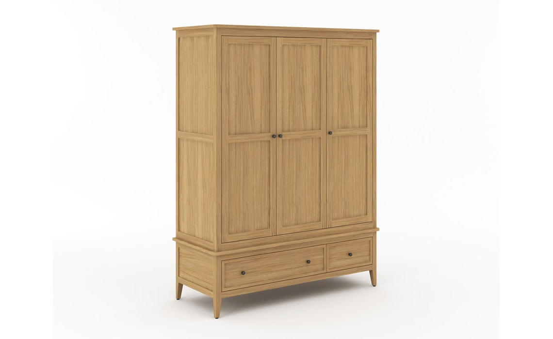 Hanson Oak Triple Wardrobe