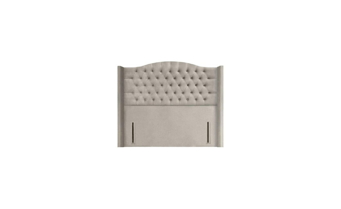 3ft Curve Chesterfield Winged Floor Standing Headboard
