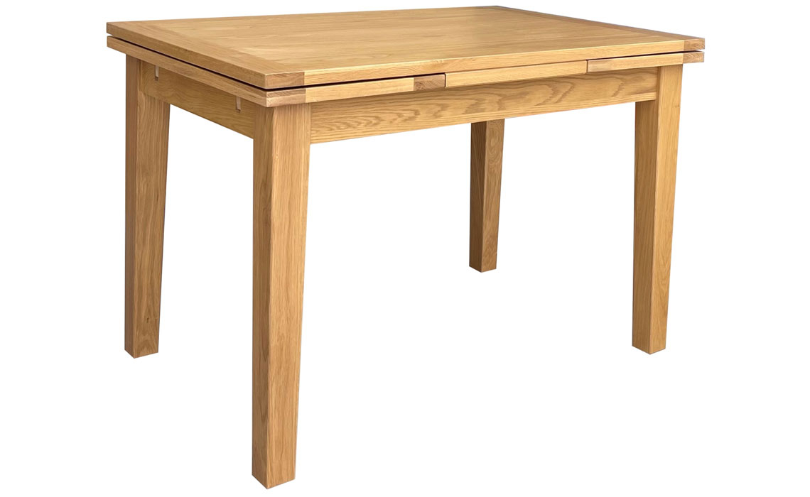Bergen Drawer Leaf Extending Dining Table 120-200cm