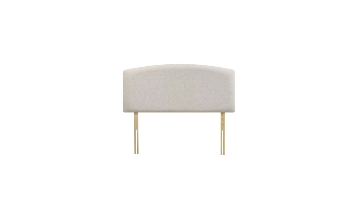 4ft6 Curved Plain 24" Standard Headboard
