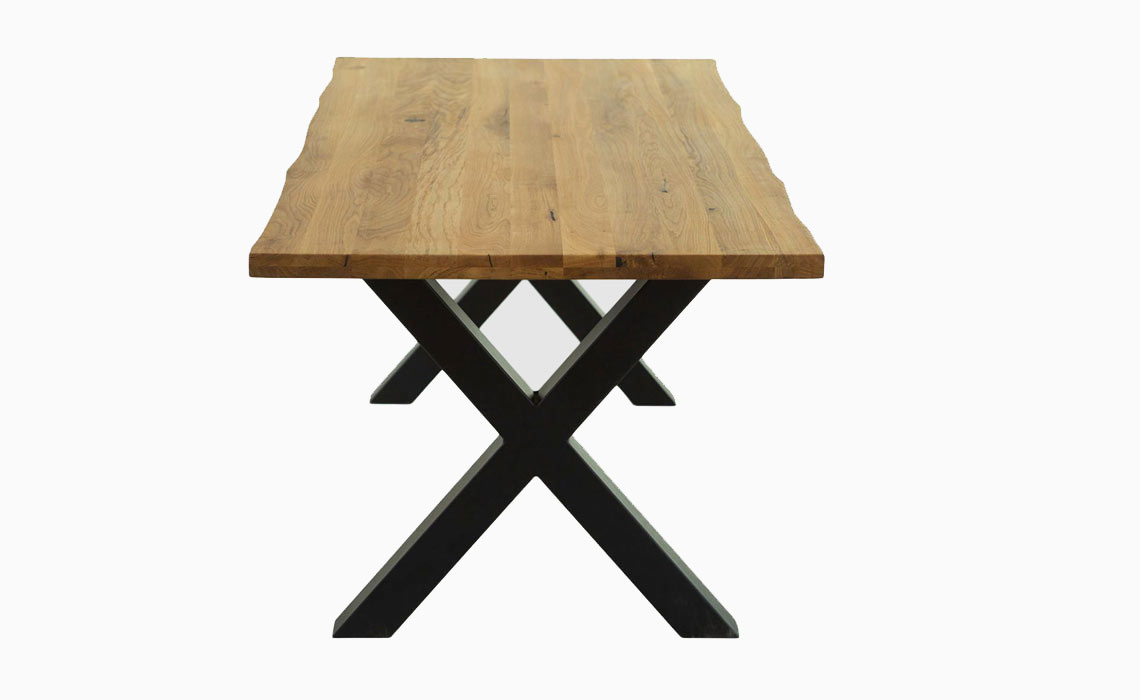 Matrix 160cm Dining Table With Metal Legs