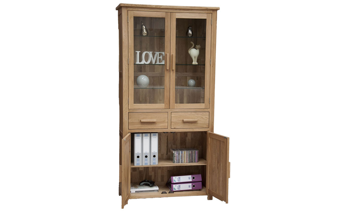 Toulouse Solid Oak 4 Drawer Library Unit