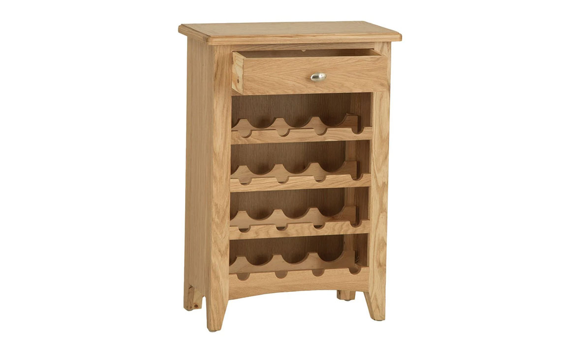 Columbus Oak Wine Cabinet 