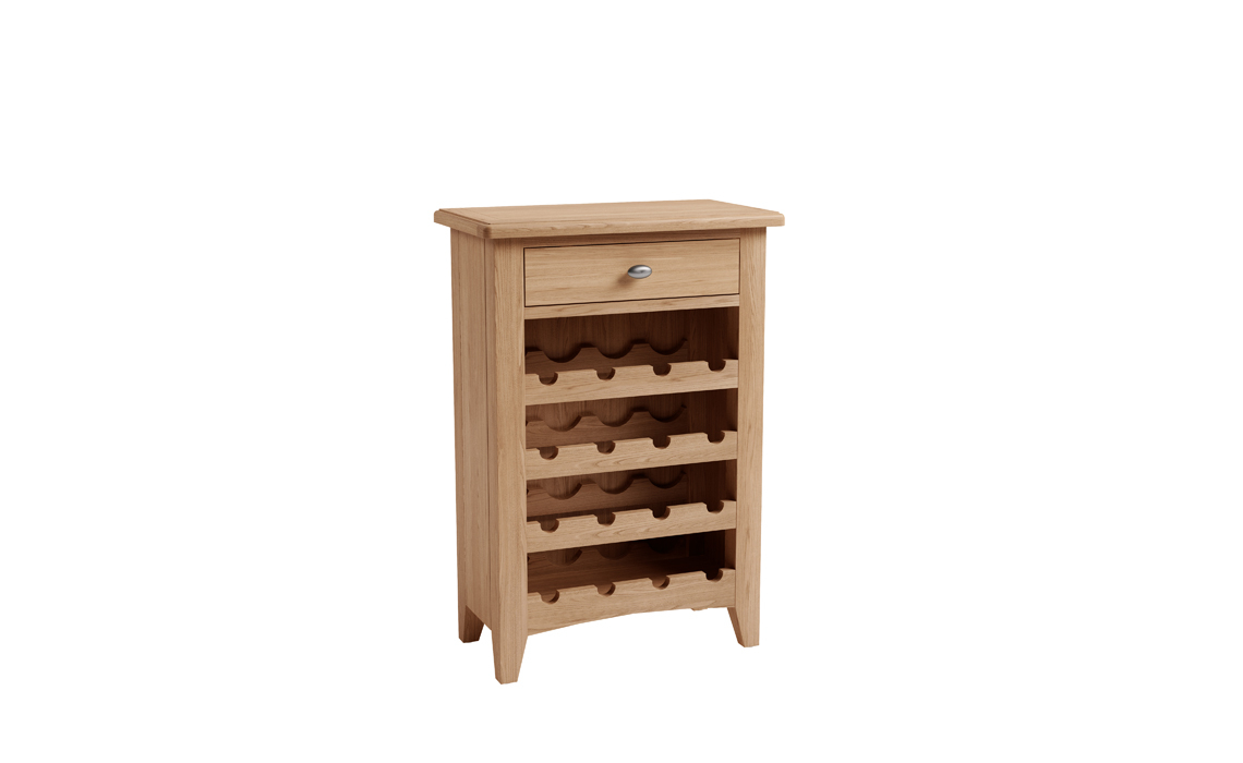 Columbus Oak Wine Cabinet 