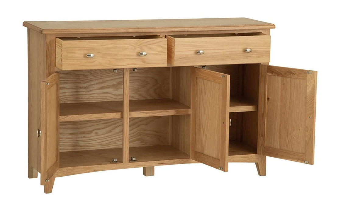 Columbus Oak 3 Door Sideboard