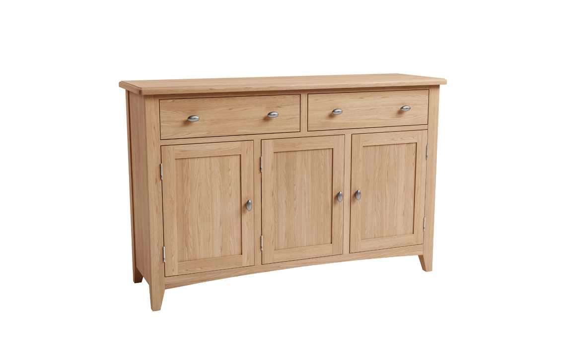 Columbus Oak 3 Door Sideboard