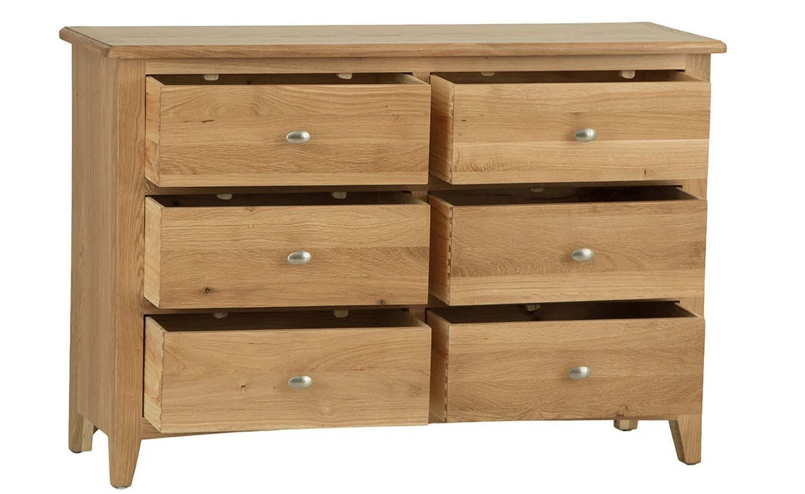 Columbus Oak 6 Drawer Chest 