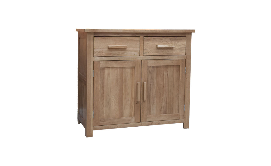 Toulouse Solid Oak Small 2 Door 2 Drawer Sideboard