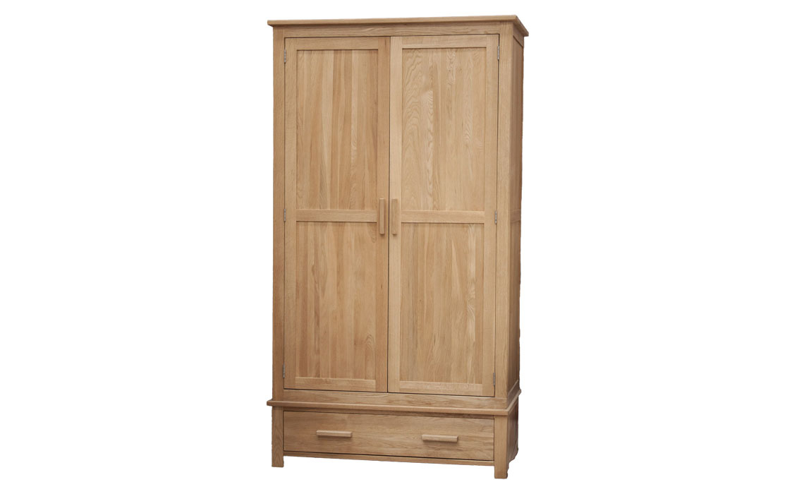 Toulouse Solid Oak Gents Wardrobe 