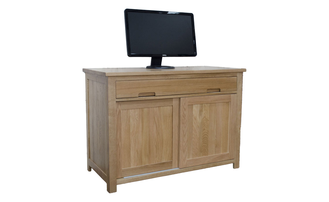 Toulouse Solid Oak Hideaway Computer Desk