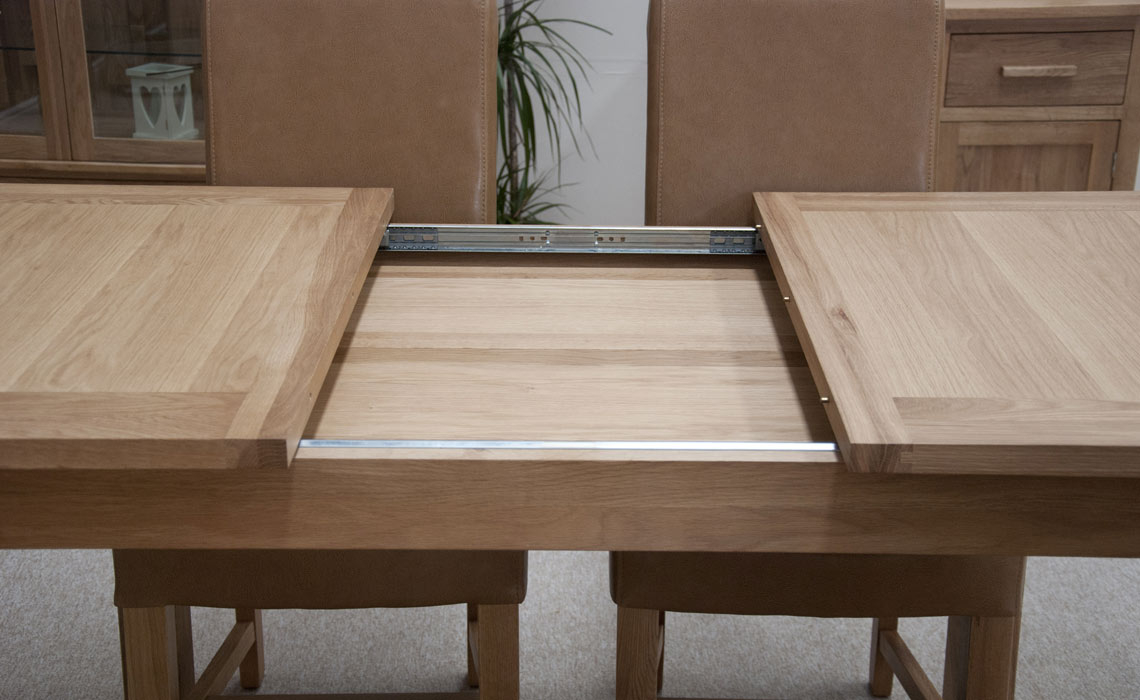 Toulouse Solid Oak 132-198cm Extending Dining Table