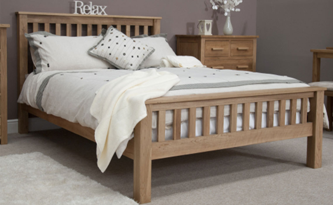 Toulouse Solid Oak Oak 5ft King Size Bed Frame
