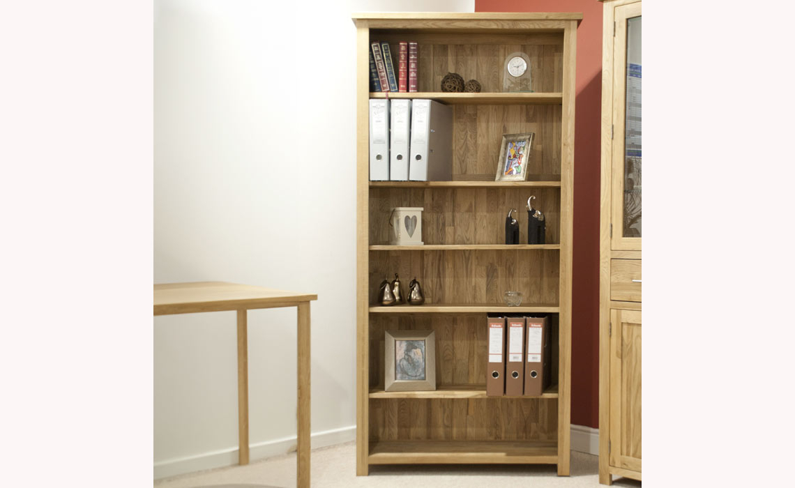 Toulouse Solid Oak Large Bookcase 