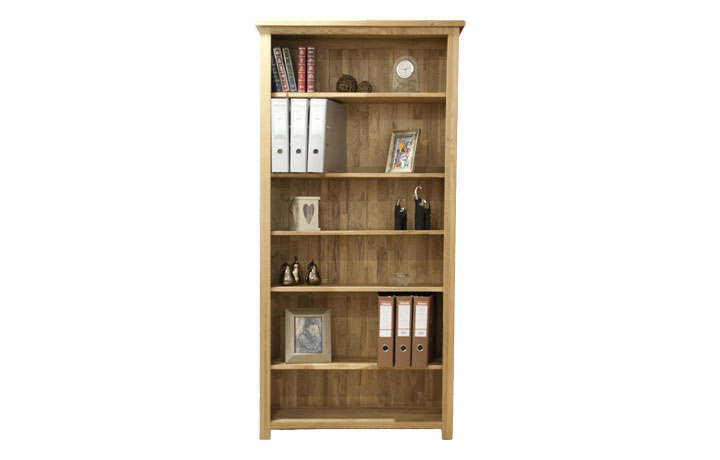 Toulouse Solid Oak Large Bookcase 