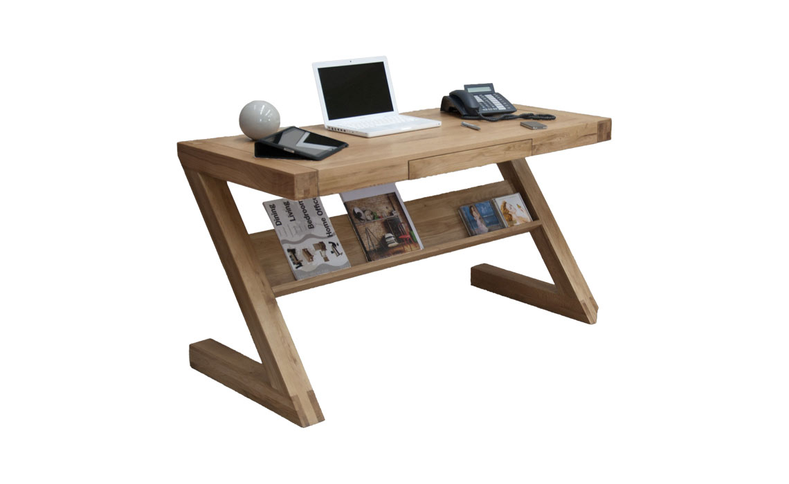 Toulouse Solid Oak Z style office desk