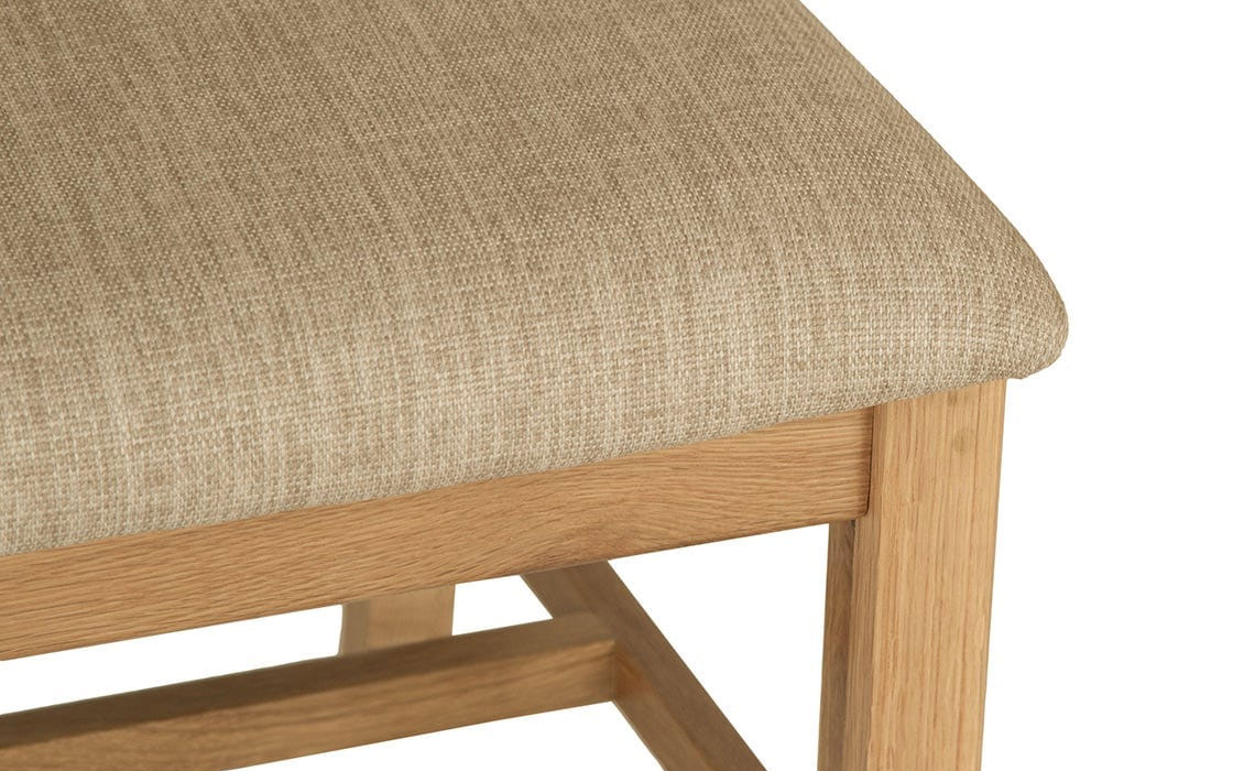 Columbus Oak Dining Chair with Pad