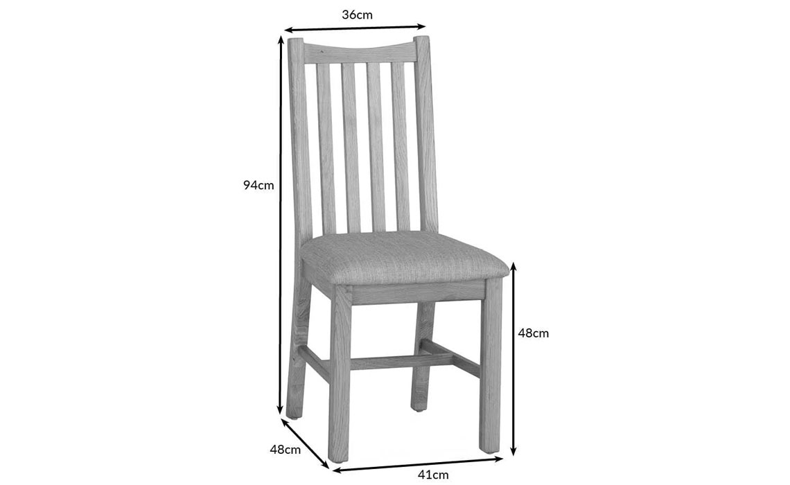 Columbus Oak Dining Chair with Pad