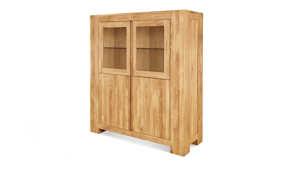 Majestic Solid Oak Large Display Cabinet