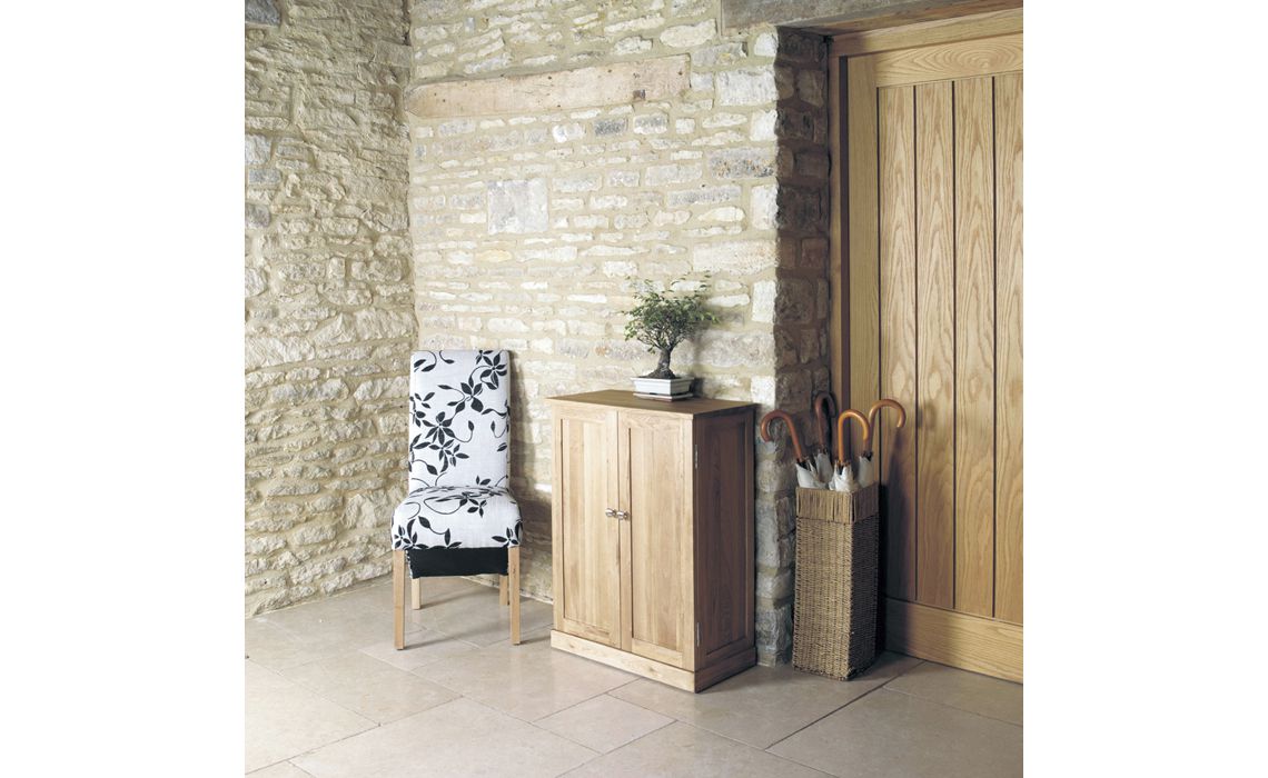 Pacific Oak Shoe Cupboard 