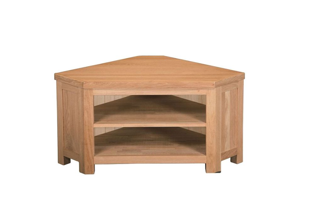 Suffolk Solid Oak Open Corner Tv Unit American White Lacquered Finish Beds Mattresses Sofas Furniture Ipswich Uk Suffolk Solid Oak Open Corner Tv Unit, Oak Corner Tv Cabinet Uk