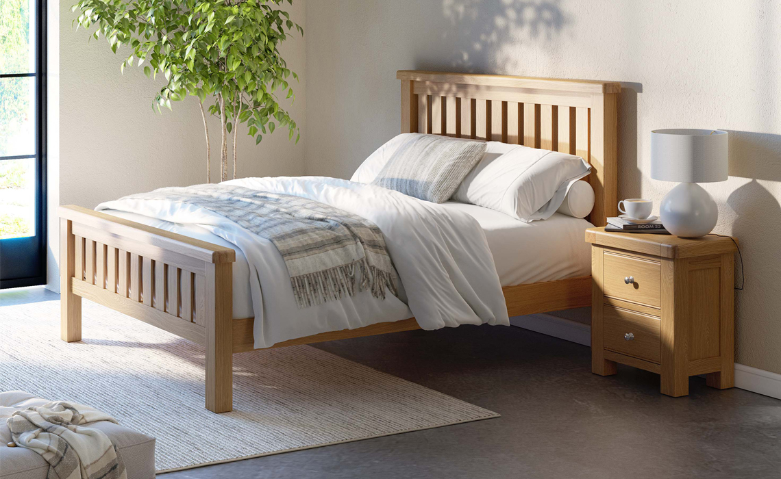 Kensington Oak Bedroom 5ft Kingsize Bed Frame