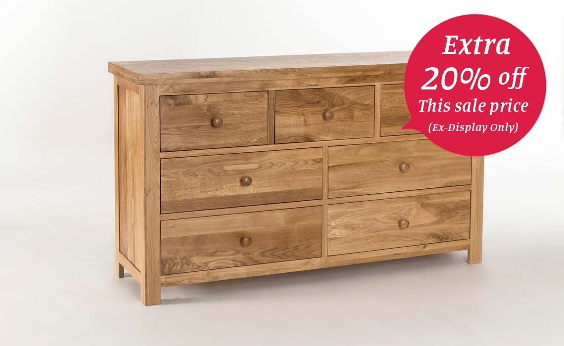 York Solid Oak 3 Over 4 Chest Of Drawers 100 Solid Oak Beds