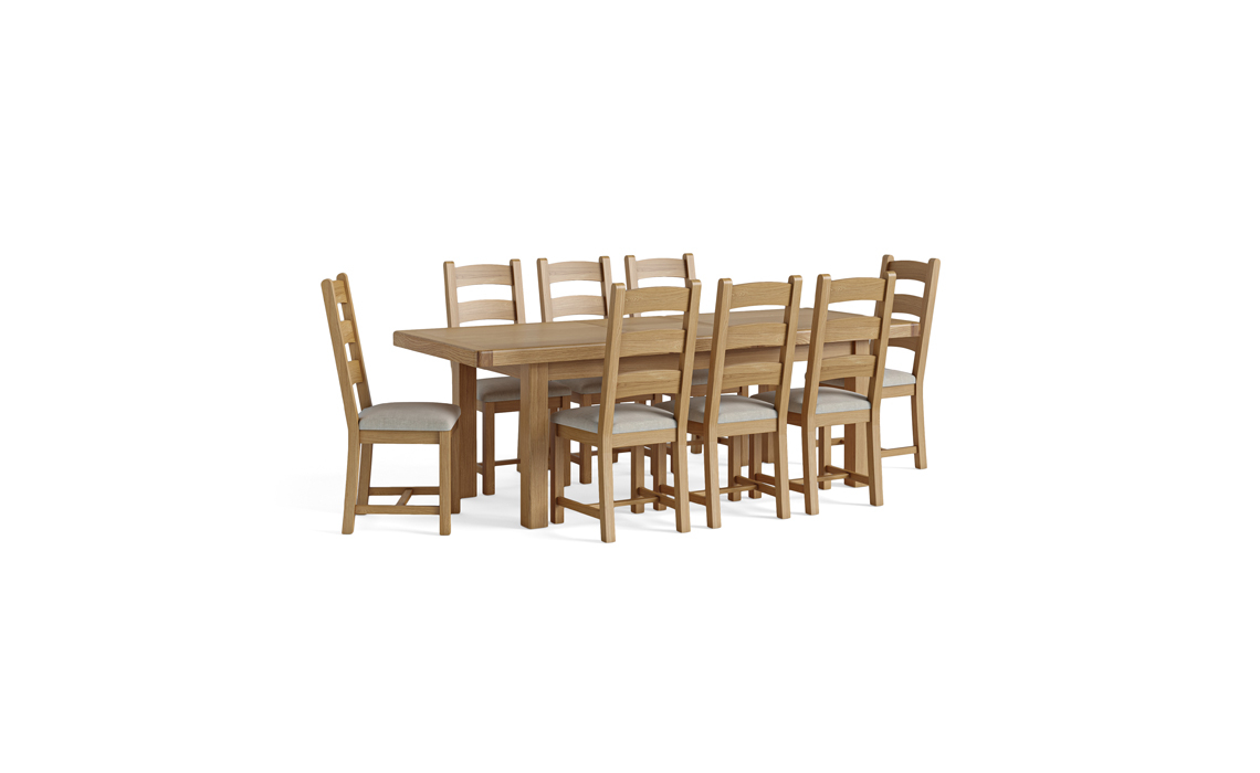 Kensington Oak 200-245cm Extending Dining Table