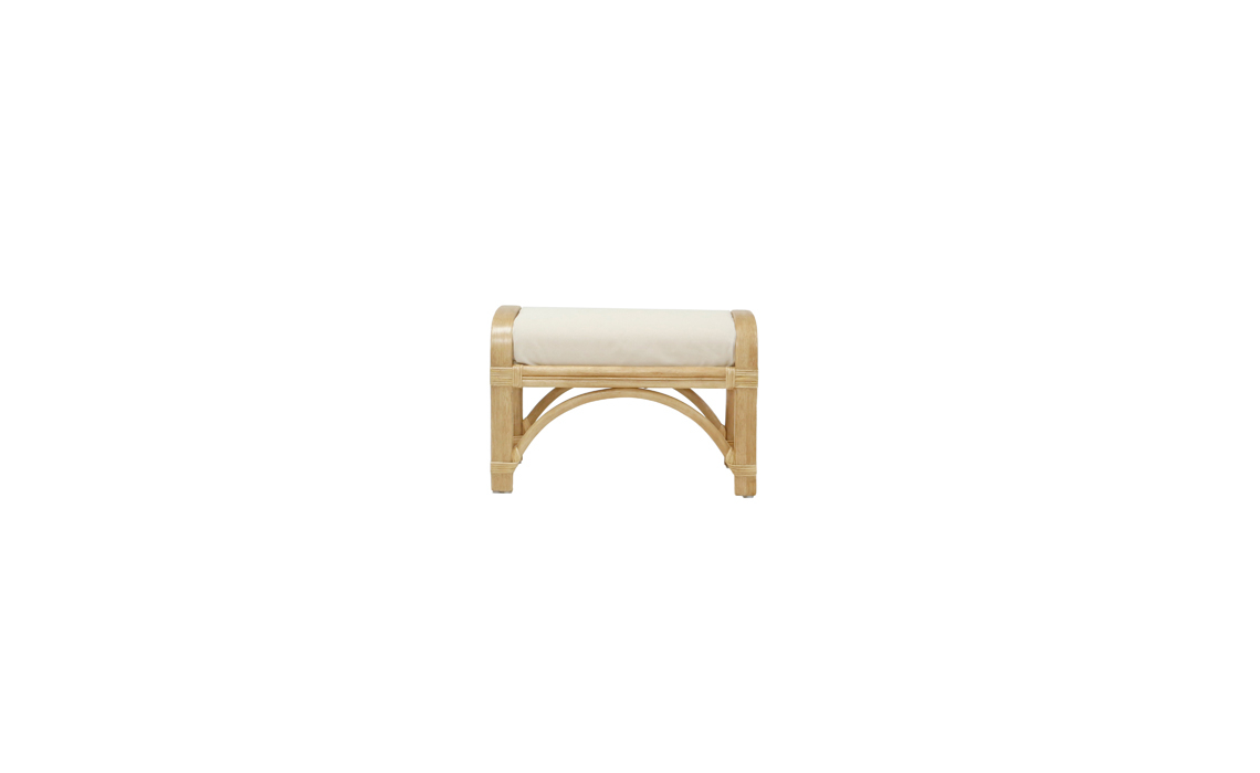 Andorra Footstool in Natural Wash