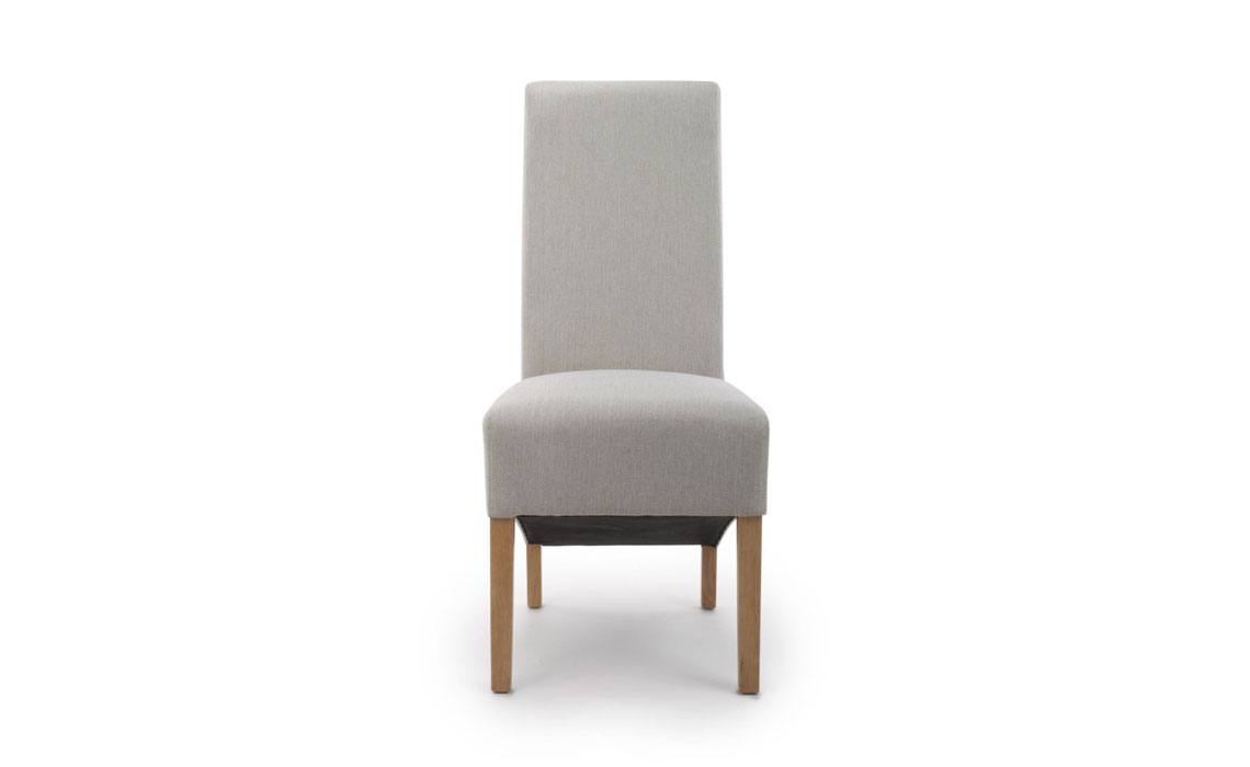 Krista Roll Back Herringbone Plain Cappuccino Dining Chair 