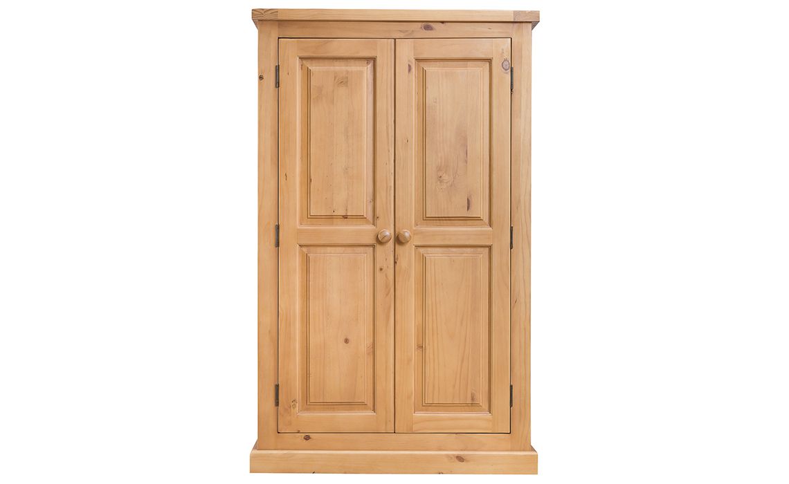 Country Pine Compact Double Wardrobe