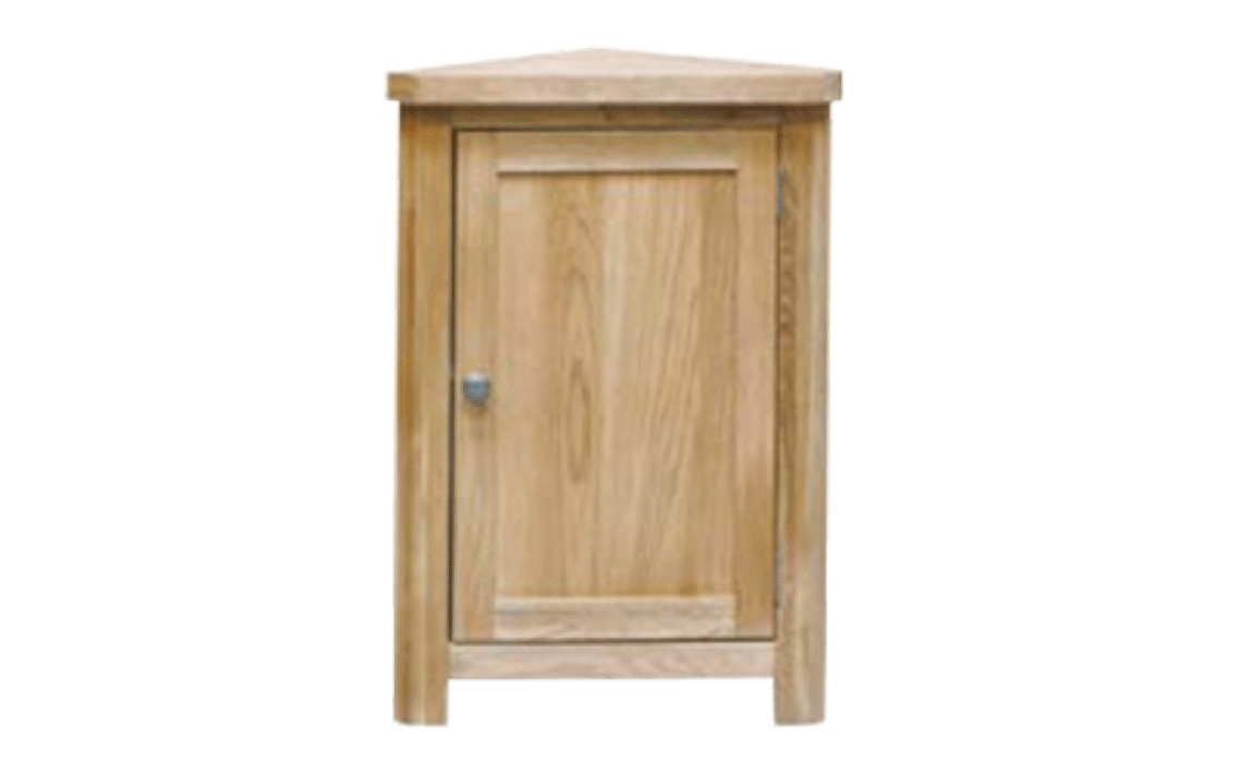 Suffolk Solid Oak Small Corner Cabinet