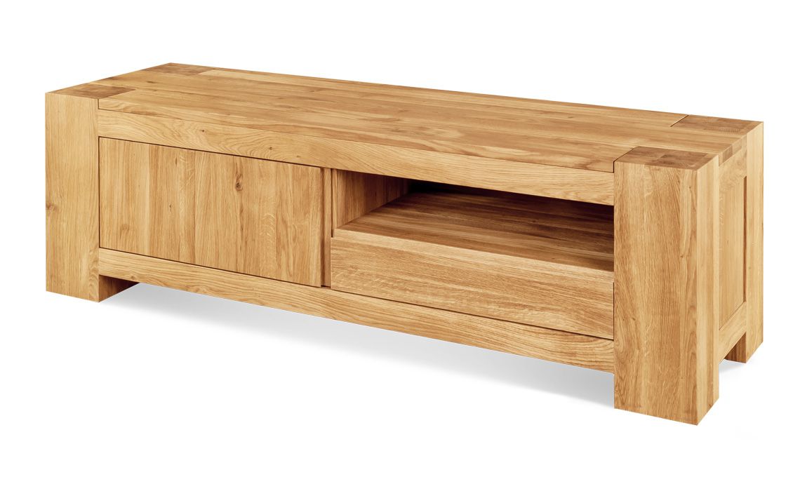 Majestic Solid Oak Large TV Unit