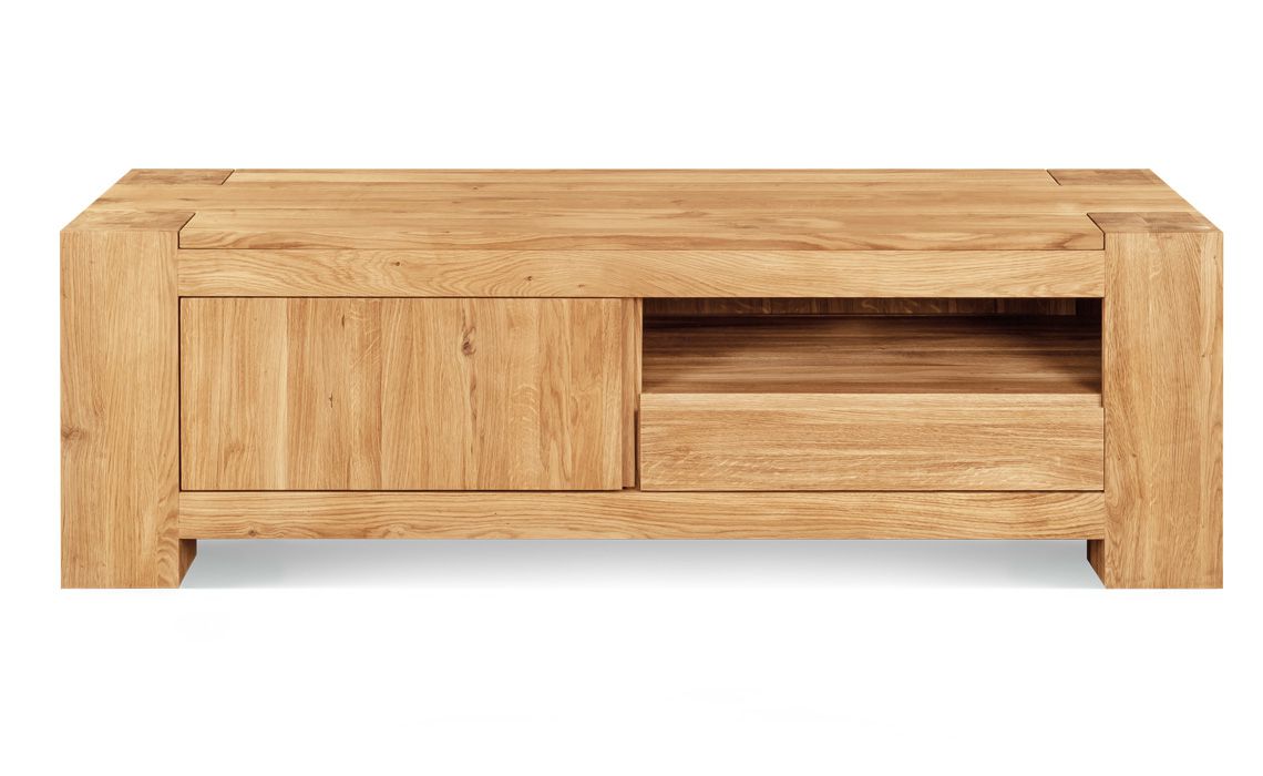 Majestic Solid Oak Large TV Unit