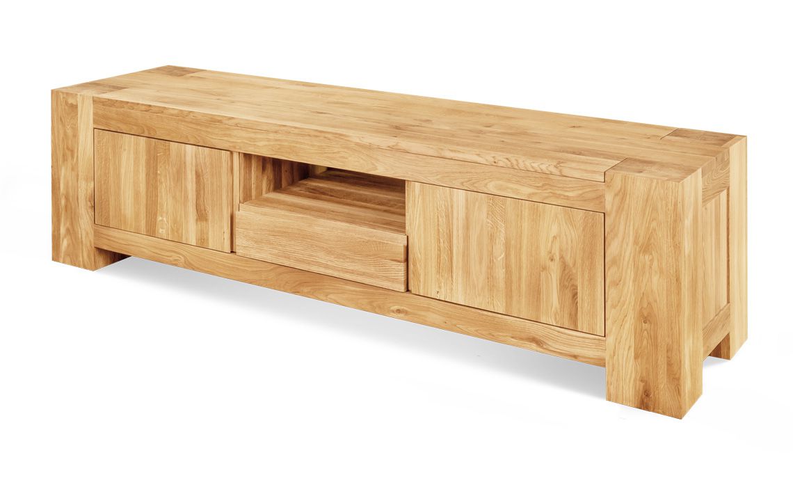 Majestic Solid Oak Extra Large TV Unit