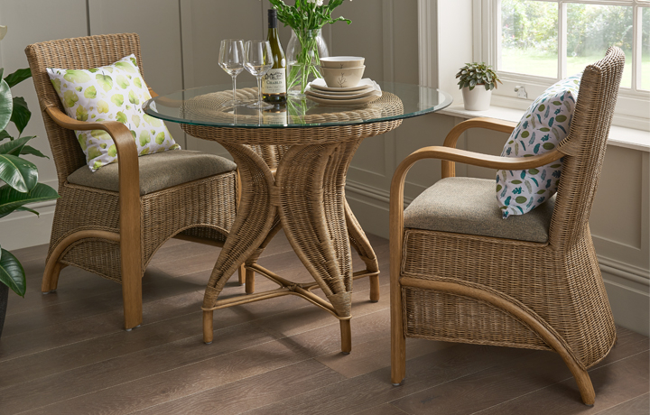 Waterford 85cm Round Dining Table in Natural Wash