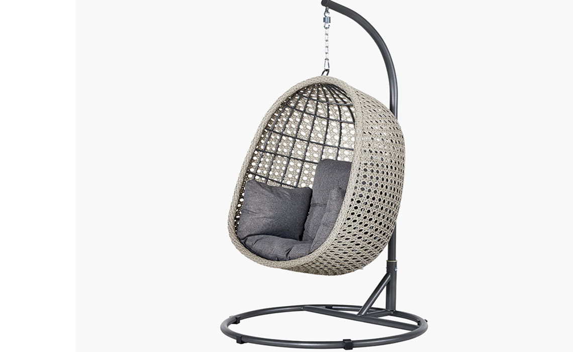 Stone Grey St Kitts Single Hanging Chair