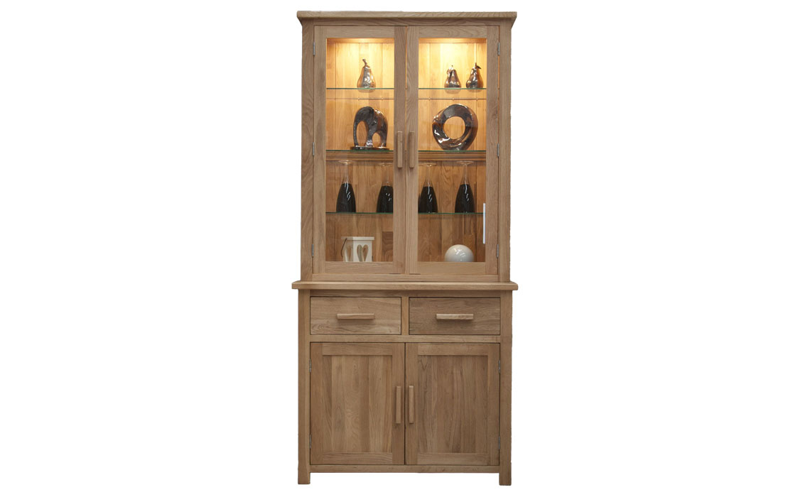 Toulouse Solid Oak Small Display Cabinet Top