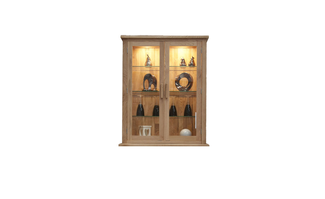 Toulouse Solid Oak Small Display Cabinet Top