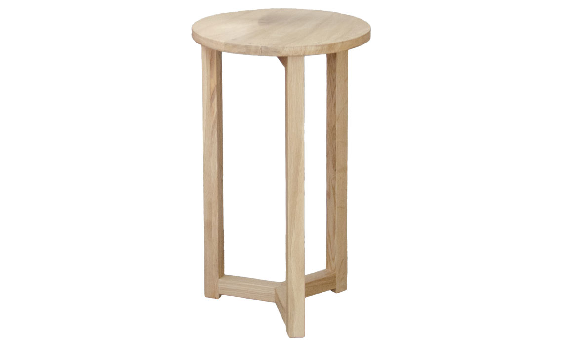 Toulouse Solid Oak Round Occasional Table