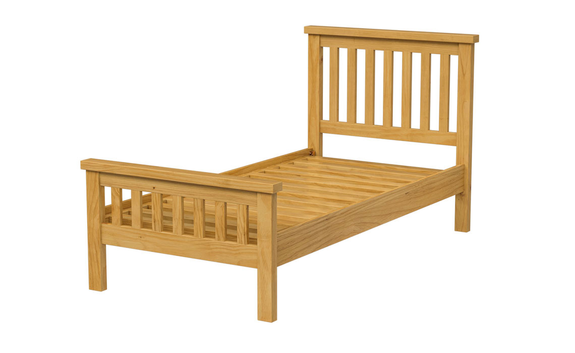 Country Pine 3ft Single Low Foot End Bed Frame
