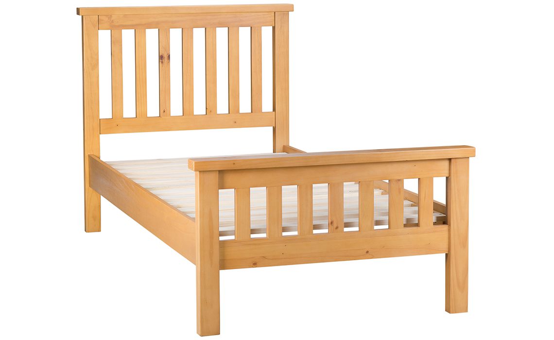 Country Pine 3ft Single Low Foot End Bed Frame
