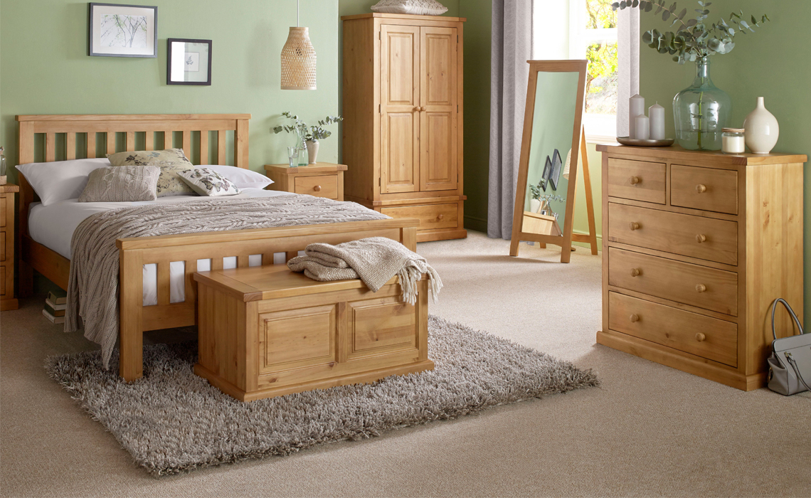 Country Pine 4ft6 Double Bed Frame
